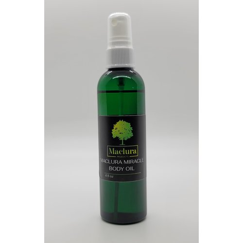 Maclura Products Pomifera Miracle Body Oil 4 fl oz, made with Pomifera Oil, Jojoba Oil, and Sweet Almond Oil
