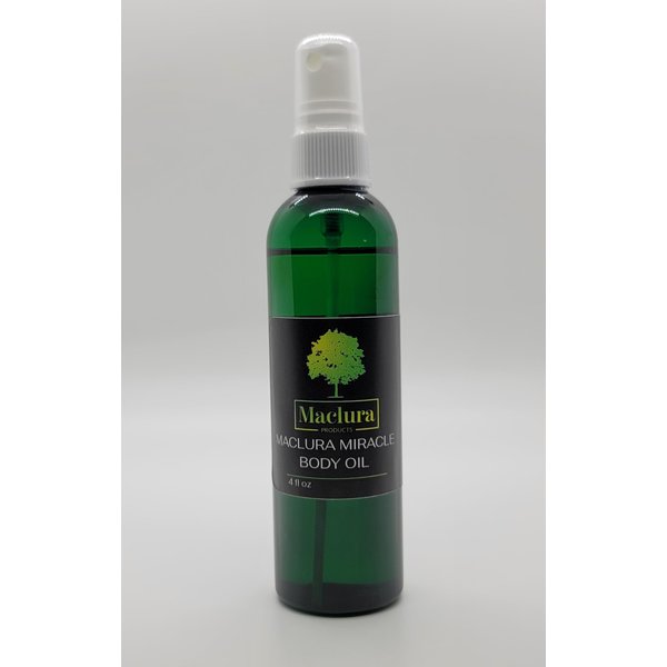 Maclura Products Pomifera Miracle Body Oil 4 fl oz, made with Pomifera Oil, Jojoba Oil, and Sweet Almond Oil