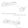 Electric Toothbrush Holder with 1 Charging Stand Slot, 1 Toothbrush Stand and 4 Toothbrush Head Stands + 4 PCS Toothbrush Head Covers for Oral B