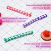 Syhood 24 Pieces Chinese Finger Trap Bamboo Finger Traps PET Bird Chew Toy Birds Foraging Chopper Toy for Kids Birthday Party Favors Piñata Fillers Goodie Bag Stuffers