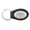 NCAA Mississippi State Bulldogs Zep-Pro Leather Concho Key Fob, Black