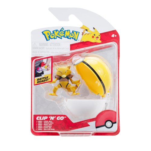 Pokémon Clip ‘N’ Go Abra and Level Ball - Includes 2-Inch Battle Figure and Level Ball Accessory