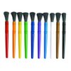 Colorations® Plastic Handle Chubby Paint Brushes with Nylon Bristles, Set of 10, Plastic Handle Paint Brushes, Crafts for Kids, Painting for Kids, Kids Paint Brushes, Paint Brushes for Children