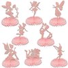 8 Pcs Fairy Honeycomb Centerpieces Fairy Centerpieces for Tables Fairy Birthday Baby Shower Party Decorations Fairy Themed Party Decor Supplies