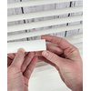 BlindDIY™ Clear Mini Blind Slat Repair Kit-Clear Blind Repair Tabs with String Holes- Clear Blind Fixers-Horizontal Blinds Replacement Slats