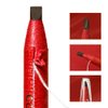 6pcs Waterproof Eyebrow Pencil Pull Cord Peel-off Microblading Brow Pencil Long Lasting Eye Brow Pencil for Marking, Filling and Outlining, Tattoo Makeup (Red Paper-Medium Brown Core)