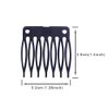 50 PCS Hair Clip Combs for Wigs - 7-Teeth Plastic Combs with Caps, Ideal for Wig Making Accessories (Black)