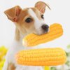 BWESOO Yellow Pet Dog Puppy Latex Corn Shape Squeaky Bite-Resistant Interactive Play Chew Toy Pet Supplies Dog Toy Corn,Dog Squeak Toys