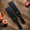 EVERPRIDE 8 Inch Chef Knife Sheath Set (2-Piece Set) Universal Blade Edge Cover Guards for Chef and Kitchen Knives – Durable, BPA-Free, Felt Lined, Sturdy ABS Plastic – Knives Not Included