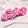 3 Pieces Valentine Hair Scrunchies Romantic Hair Bands Valentine Heart Love Red Lips Design Hair Accessories Velvet Hair Elastic Ponytail Holders Party Favors Valentine Hair Ties for Girls Women