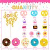 33 Pcs Donut Grow up Cake Topper Baby Sprinkle Decorations Dount Themed Cake Topper Realistic Artificial Donuts Mini Donut Cupcake Topper for Kids Birthday Donut Themed Party Supplies