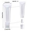 AYWFEY 20 Pcs 8 ml Empty Lip Gloss Tubes + Plastic Funnels + Pipette + Spatula, Refillable Mini Clear Containers Cosmetic Soft Tubes, Empty Foundation Tube for DIY Lip Gloss Balm Cosmetic on Travel