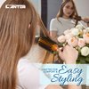Medium Round Blow Dry Brush - Boar Bristle, Thermal Ceramic Barrel, Professional Anti-Static Roller Hair Brush for Styling and Blow Drying - 14 Row, For Medium to Long Hair - By Cantor