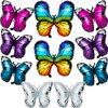 Sumind 10 Pcs Butterfly Balloons Butterfly Birthday Helium Foil Balloon Kit Butterfly Party Decoration for Butterfly Party Supplies Wedding Birthday