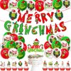 47Pcs Merry Christmas Decorations Merry Christmas Banner Christmas Cake Topper/Cupcake Topper Christmas Decorations for Party Christmas Banner Decoration Christmas Party Decorations