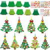 Qyeahkj 54 Sets Christmas Tree DIY Ornaments Craft Kit for Kids Toddlers Christmas Hanging Art Project Paper Ornaments Making Crafts for Preschool Kids Ages 4-8, 8-12 for Xmas Party Favors, 9 Styles