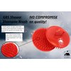 G.B.S Red Scalp Massager Shampoo Brush for Deep Cleaning Men's Hand Brush Plastic Growth Beard Brush Pet Grooming Round Palm Brush