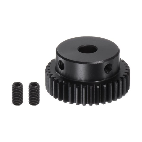 HARFINGTON Spur Gear 8mm Bore Pinion Gear 38T Mod 1 45# Steel Motor Gear for RC Car Replacement Parts Accessories Electric Grinder Gearbox Reduction Gear Gear Reducer