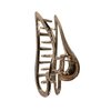Heart-shaped or Stars Metal Hair Clips Claw Jaw with Teeth Comb Strong Grip for Long Hair,Hair Stylish,French twist,Wedding (Heart-shaped, Rose Gold)