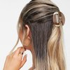 Hapdoo Brown Football Hair Clips, Football Hair Claw Clips Game Day Rugby Hair Accessories Gifts for Women Girl