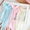 6pcs Ribbons Bow Hair Clips Long Tassel Hair Ribbon for Women Girls Double Bowknot Hair Clip Bows Hair Barrettes Bow Clips Hairclips Ribbon for Hair Accessories Wedding Party Gift(Blue, Pink, Beige)