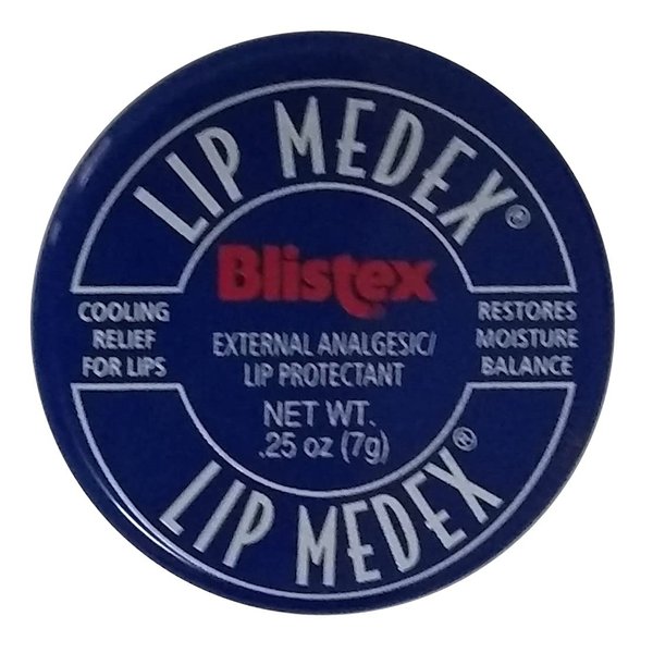 Blistex Medicated Lip Balm, Lip Medex - for Cold, Sores, Cracked & Dry Lips - 0.25 Oz x 2 Pack