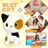 LSYDCARM Cat Plush Toy, 8Inch Cute Calico Cat Stuffed Animals Cat Plushie Doll, Adorabl Soft Stuffed Cat Plush Toys, Birthday for Kids Boys Girls, Home Decoration