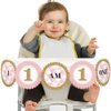 Big Dot of Happiness 1rst Birthday Girl - Fun to be One Highchair Decor - I Am One - First Birthday High Chair Banner