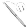 Professional Tweezers for Eyelash Extension Hand Crafted Japanese Stainless Steel Matt Finish (14cm 90° Angular Tip)