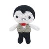 PETFLY Dog Teeth Cleaning Cotton Crochet Squeaky Dog Toy for Small Dog - Dracula