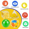 OnlyGeniusMindCanSolve 4in1 Puzzle Cubes Gift Set- 4 * 36 Challenges Big Sized 3D Maze Cube, 3D Rolling Ball Maze Cube, Pyramid Puzzle Cube, Premium Brain Twister Leisure Cube for Kids and Adults