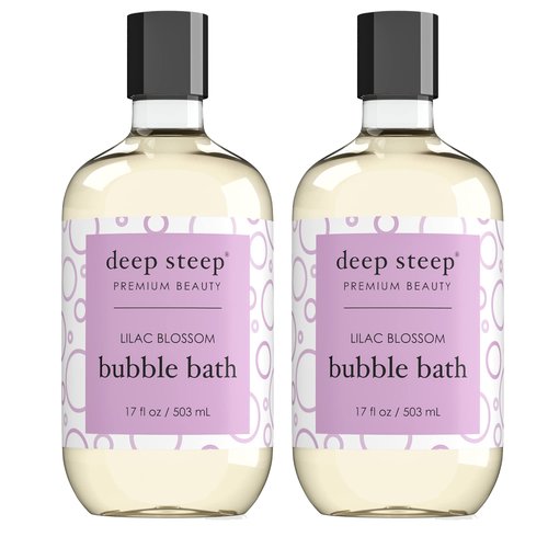 Deep Steep Bubble Bath, 17 Ounce (Pack of 2) (Rosemary Mint)