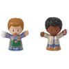 F-Price Toy Figure Pack - Story Starter Figure Set - HBW63 - Barista and Customer Figures Blue, Brown, Green