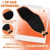 Sunny Hair I Tip Hair Extensions Human Hair Black 22Inch Itip Human Hair Extension Jet Black Pre Bonded Itip Hair Extensions Black for Women Itip Extensions Black Hair Extensions Add Length 50G 50S