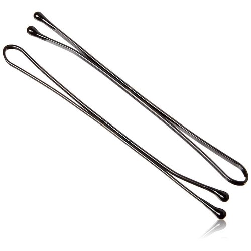 Bobby Hair Pins for Girls & Kids, 3.5 in, Stylish Bob Hairpins for Hairstyling, Women Hair Styling Accessories Clips, Black (Pack of 5)