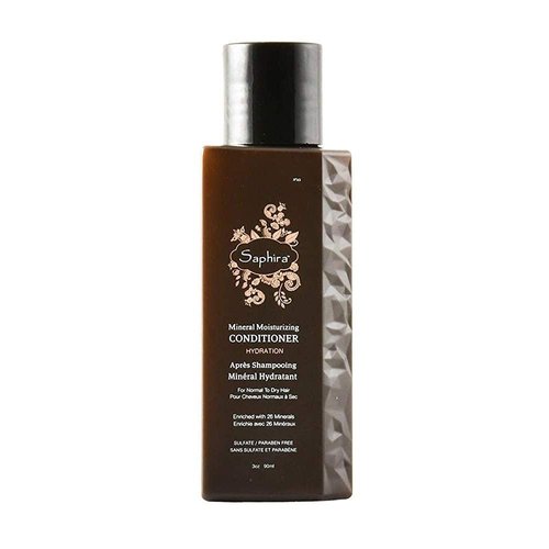 Saphira Mineral Moisturizing Conditioner, Hydrating Deep Conditioner for Dry, Damaged, Bleached and Color-Treated Hair, Sulfate-Free, Paraben-Free, Nourishes and Revitalizes Lifeless Hair, 3 Ounce