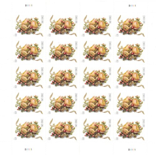 2017 Celebration Corsage Two Ounce Forever Full Sheet of 20 Postage Stamps Scott 5200