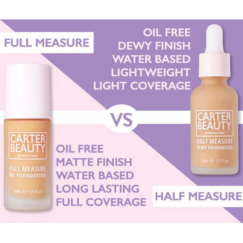 Carter Beauty By Marissa Carter Half Measure Dewy Foundation - Water-Based, Light-To-Medium Sheer Finish - Vegan And Cruelty Free, Paraben And Sulfate Free - Shortbread - 1.01 OZ
