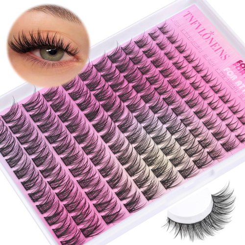 Wispy Lash Clusters Natural Eyelash Clusters 8-16MM Cluster Eyelash Extensions Thin Lashes Clusters Individual Lashes Natural Look by TNFVLONEINS