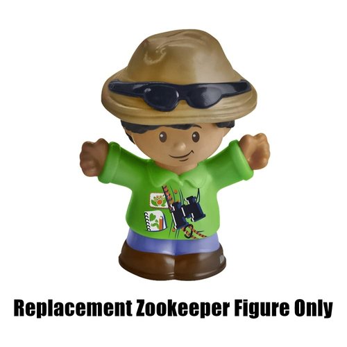 Replacement Part for Fisher-Price Little People Musical Zoo Train Playset - M0532 ~ Replacement Zookeeper Safari Guide Figure Jack
