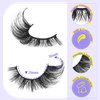 ALICE Fox Eye Lashes Fluffy Manga False Eyelashes 3D Wispy Cat Eye Lashes Wispy Anime Eyelashes Spiky Cosplay Fake Eye Lashes Pack 7 Pairs
