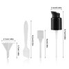 AYWFEY 4 Pcs Replacement Foundation Pump Compatible with Maybelline Fit Me Liquid Foundation, Plastic Cosmetic Liquid Foundation Make-Up Pump Replacement Tool(with Spoon, Dropper, Funnel)
