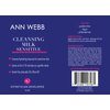 Ann Webb Sensitive Cleansing Milk - Gentle Daily Face Cleanser for Sensitive Skin Nourishes & Rejuvenates - Sensitive Milk Cleanser for All Skin Types w/o Irritating Ingredients. (2oz)