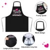 Mepase 4 Pieces Nail Tech Aprons with Pockets Funny Quotes Apron for Nail Technician Manicurists Nail Art Supplies for Nail Salons Cosmetology Smock