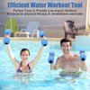 Water Dumbbells, 2PACK Aquatic Exercise Dumbbells, EVA Foam Barbells for Men Women Water Workouts