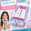 Make It Real Friendship Bracelet Maker Kit - Craft Up to 20 Stylish Bracelets with 100 Beads & Threads - Fun DIY Jewelry Set for Girls & Tweens - Develop Creativity Skills - Gift for Kids Ages 8