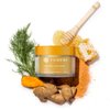 TUMERI Turmeric Clay Mask for Facial Skin Care – Turmeric with Vitamin C Clay Mask with Manuka Honey 2 oz – Facial Mask for Dark Spots, Scarring and Cleansing with Face Mask Brush Applicator & Towel