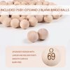 GSE Games & Sports Expert 7/8-Inch Bingo Balls, Solid Wooden Replacement Bingo Game Balls for Parties, Bingo Nights, Prize Raffles