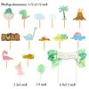 Dinosaur Party Decorations Supplies Kit, Hombae Dinosaur Birthday Decorations for Girl, Dinosaur Theme Banner, Balloons, Cake Toppers, Paper Fans with Dinosaur Cut-Outs, Honeycomb Balls Pom Poms, ROAR