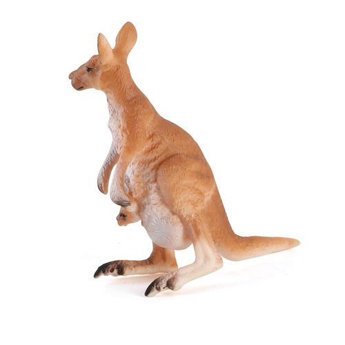 Wild Animal World Animal Figures Kangaroo End Table Desktop Decoration Imitation Ornament Animal Model Toys Gifts for Kid Children